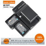 DSTE BP-727F Replacement Battery or Charger for Canon R506 BP-709 HF R300