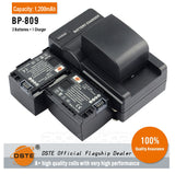 DSTE BP-809 Replacement Battery or Charger DC26 for Canon HF10 HF100 HF11 HG20 HG21 M30 M300 M31 S10 S100 S11 S20 S200