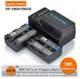 DSTE NP-FM50 FM55H Replacement Battery or Charger for Sony CCD-FRV DCR-PC DCR-TRV DCR-DVD DSR-PDX GV HVL Series Camera as NP-FM30 NP-FM51 QM50 QM51 FM55H