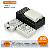 DSTE LP-E5 Replacement Battery or Charger For Canon EOS 450D, EOS 500D, EOS 1000D