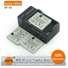 DSTE NP-40 Replacement Battery or Charger for Fujifilm F470 F402 F455 F460