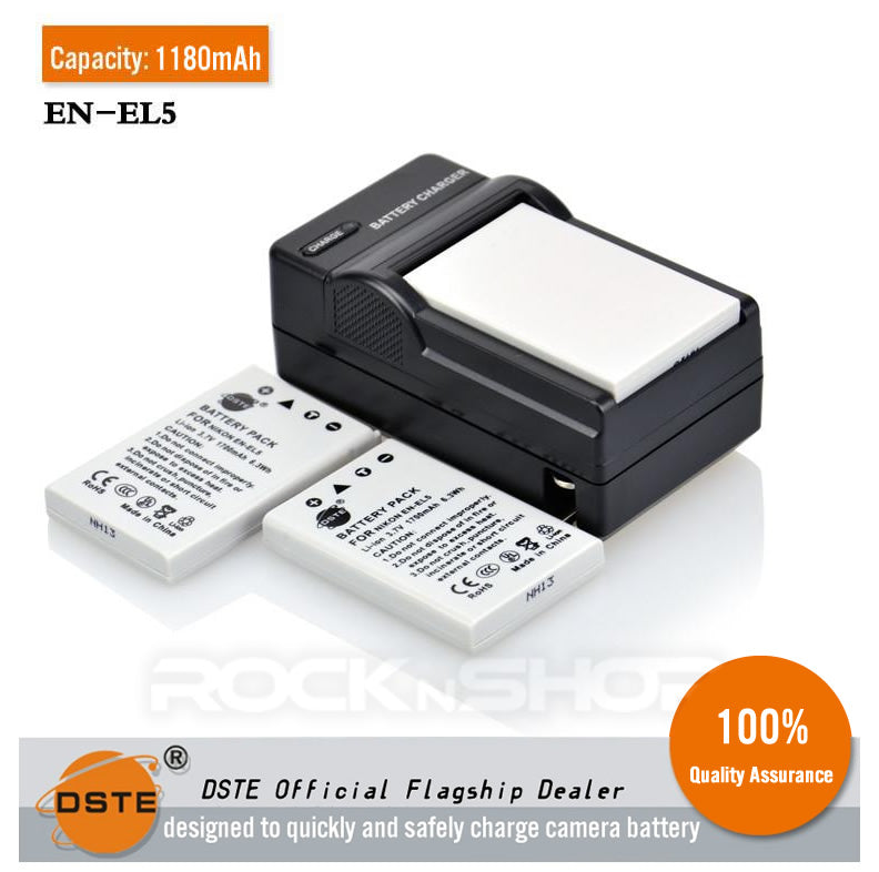 DSTE EN-EL5 Replacement Battery or Charger for Nikon Coolpix 3700 4200 5200 5900 7900