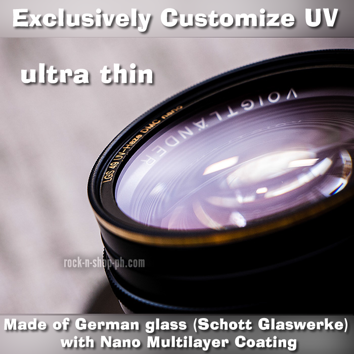 [Larry Gadget Store] Customize Ultra Thin UV Filter 49 52 58 67 77mm