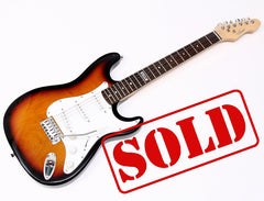 ARM Customize Fender Stratocaster  Electric Guitar (Sunburst Black Color)