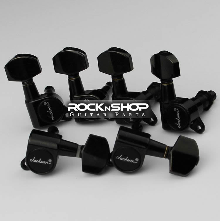 Jackson Electric Guitar Tuning Pegs (Black)
