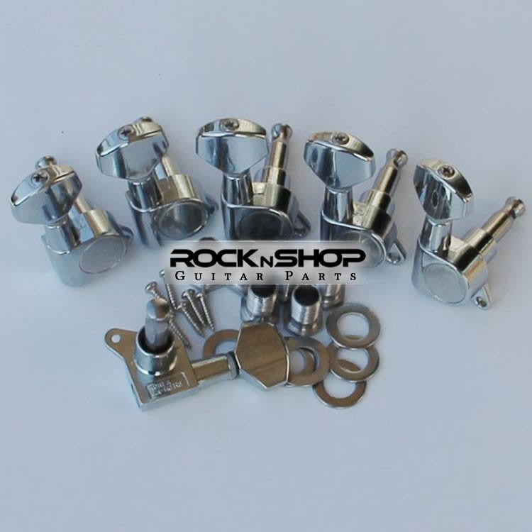 Jinho ST SQ Electric Guitar Tuning Pegs (silver)