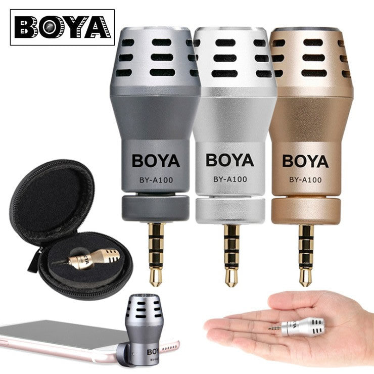 BOYA BY-A100 3.5mm Microphone Condenser for IOS Devices Studio Mini Directional
