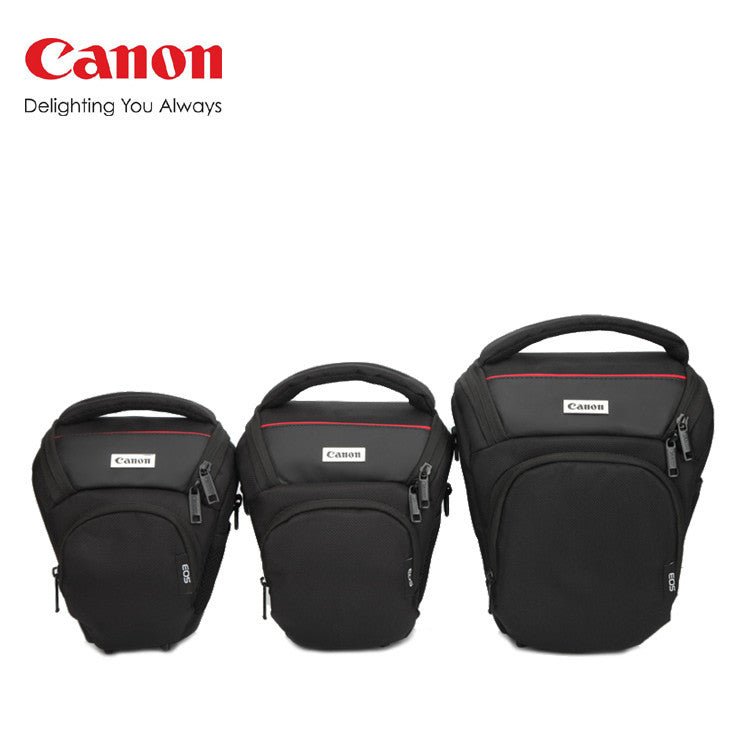 Triangular Bag w/ Strap and Rain Cover for Canon