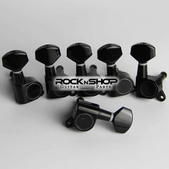 Jinho ST SQ Electric Guitar Tuning Pegs (black)