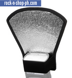 Camera Flash Diffuser Softbox Silver and White Reflector for Canon 580EX Nikon SB-600 Penta
