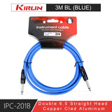 KIRLIN IPC-201B Double Straight Head Guitar Cable