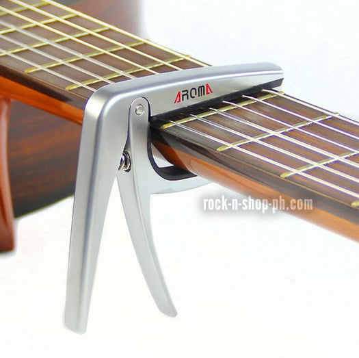 AROMA AC-02 Guitar Capo Zinc Alloy Capo Silicone Cushion Capo