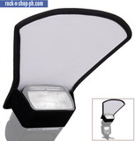 Camera Flash Diffuser Softbox Silver and White Reflector for Canon 580EX Nikon SB-600 Penta