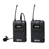 BOYA BY-WM6 UHF Ultra High Frequency 48 Channel Camera Wireless Lavalier Microphone System for Canon DSLR Sony Camcorders