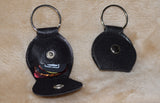 Guitar Picks Holder Case Black Leather Keychain Plectrum Cases Bag