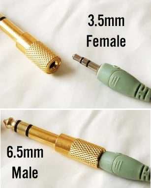 Microphone Adapter, 6.5mm Male to 3.5mm Female