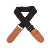 Guitar Strap 146cm Adjustable Guitar Bass Cotton Thick Strap Leather Ends