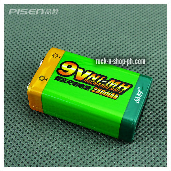 Pisen 250mAh 9V Rechargeable Battery