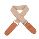Guitar Strap 146cm Adjustable Guitar Bass Cotton Thick Strap Leather Ends