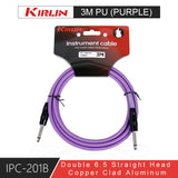 KIRLIN IPC-201B Double Straight Head Guitar Cable