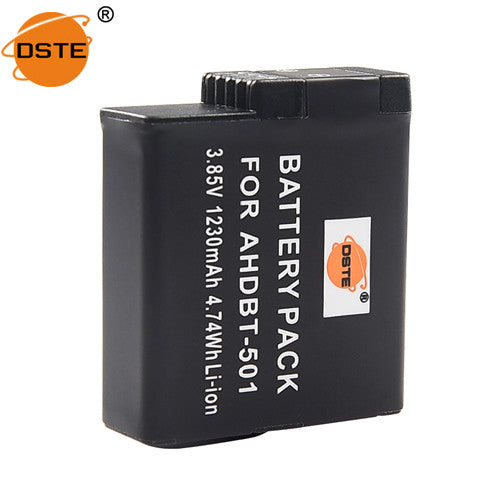 DSTE AHDBT-501 Replacement Battery or Charger for GOPRO HERO 5