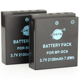 DSTE BP-DC8 Replacement Battery and Charger for Leica X1 X2 MINI-M X-VARIO Camera