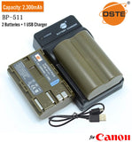 DSTE BP-511/511A Replacement  Battery or Charger for Canon EOS 10D 20D 5D
