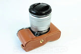 Leather Half Case for Fujifilm X-M1 X-A1 X-A2 (version 2)