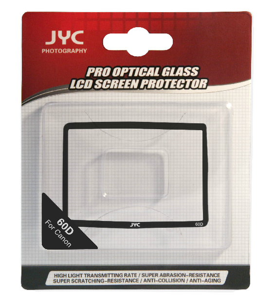 JYC Camera Glass LCD Screen Protector Cover Film for Canon 60D