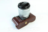 Leather Half Case for Fujifilm X-M1 X-A1 X-A2 (version 2)