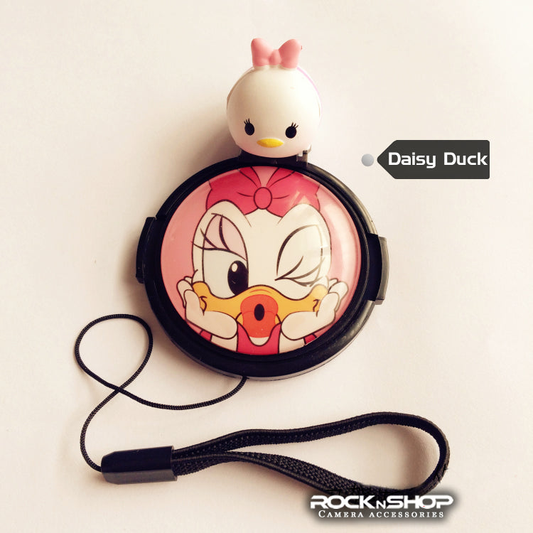 Daisy Duck Cartoon Lens Cap / Hotshoe Cover