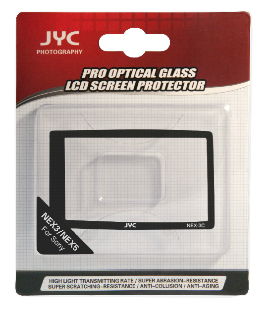 JYC Camera Glass LCD Screen Protector Cover Film for Sony NEX3C/NEX5C