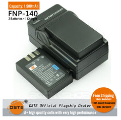 DSTE Replacement NP-140 Battery or Charger for Fujifilm S100 S200 S205EXR