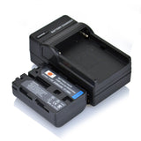 DSTE NP-FM50 FM55H Replacement Battery or Charger for Sony CCD-FRV DCR-PC DCR-TRV DCR-DVD DSR-PDX GV HVL Series Camera as NP-FM30 NP-FM51 QM50 QM51 FM55H