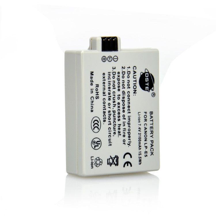 DSTE LP-E5 Replacement Battery or Charger For Canon EOS 450D, EOS 500D, EOS 1000D