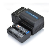 DSTE NP-FM50 FM55H Replacement Battery or Charger for Sony CCD-FRV DCR-PC DCR-TRV DCR-DVD DSR-PDX GV HVL Series Camera as NP-FM30 NP-FM51 QM50 QM51 FM55H