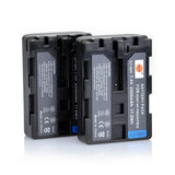 DSTE NP-FM50 FM55H Replacement Battery or Charger for Sony CCD-FRV DCR-PC DCR-TRV DCR-DVD DSR-PDX GV HVL Series Camera as NP-FM30 NP-FM51 QM50 QM51 FM55H