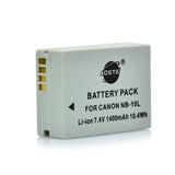 DSTE NB-10L Replacement Battery or Charger for Canon G1X G15 SX40 G1X G16