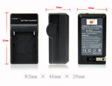 DSTE NP-FM50 FM55H Replacement Battery or Charger for Sony CCD-FRV DCR-PC DCR-TRV DCR-DVD DSR-PDX GV HVL Series Camera as NP-FM30 NP-FM51 QM50 QM51 FM55H