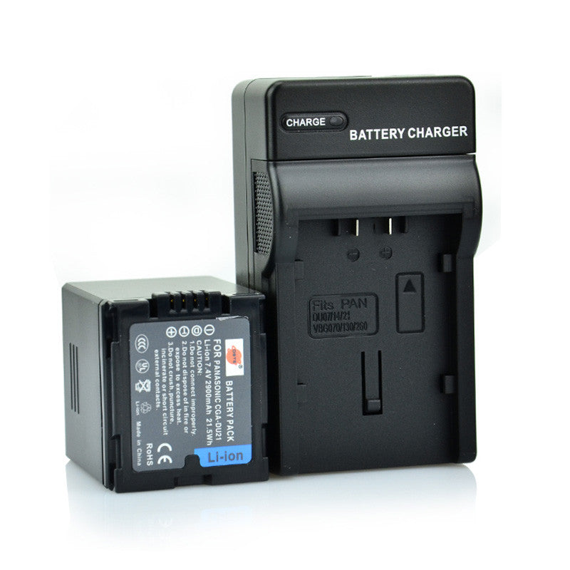 DSTE CGA-DU21 2,900mAh Battery or Charger for Panasonic VW-VBD210 GS500 GS27
