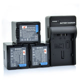 DSTE CGA-DU21 2,900mAh Battery or Charger for Panasonic VW-VBD210 GS500 GS27
