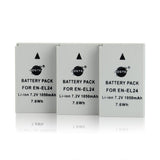 DSTE EN-EL24 1,050mAh Battery and Charger For Nikon 1 J5