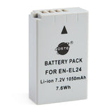 DSTE EN-EL24 1,050mAh Battery and Charger For Nikon 1 J5