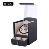 TAIYU Single Head 2 Slots PU Leather Rotate Electric Watch Winder Display Box