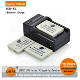 DSTE NB-5L Replacement Battery or Charger For Canon IXY 800 810 820 900 910 920 95 IS SD700 SD790