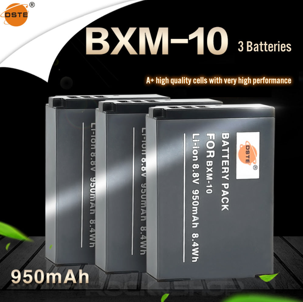 DSTE BXM-10 950mAh Battery or Charger for XiaoYi YI-M1 mirrorless digital camera