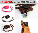 Leather Case Holster for Canon Powershot G7XII G7X Mark2