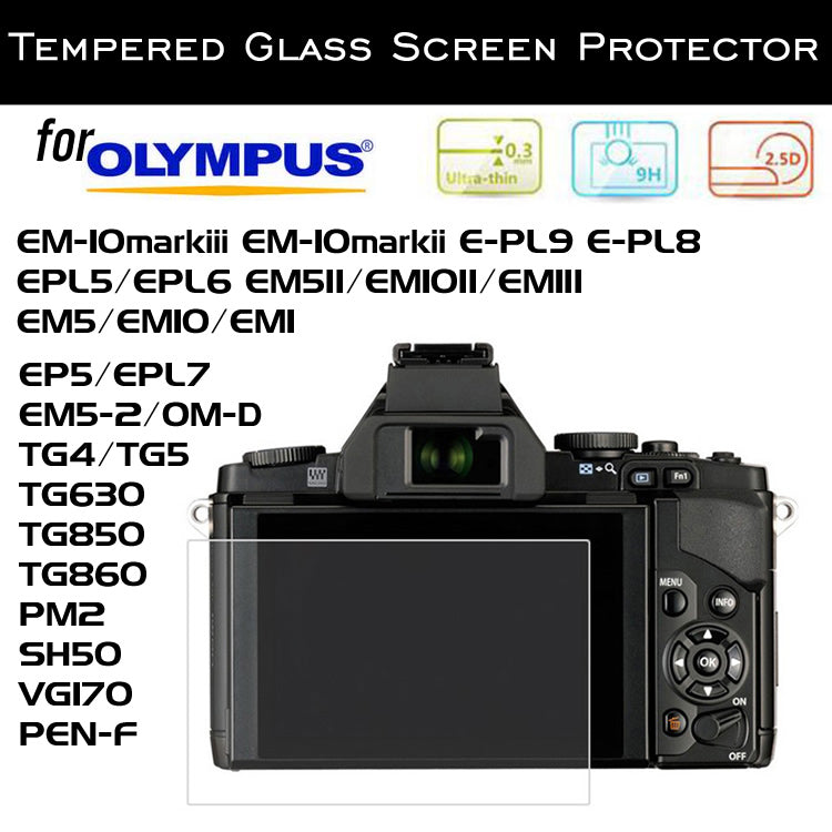Tempered Glass Screen Protector for Olympus