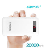 SUOYANG POWERBANK 20,000mAh with Battery LCD Indicator