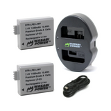 Wasabi Power (2-Pack) Canon LP-E5 LPE5 Battery with Charger for Select Canon EOS DSLR Camera